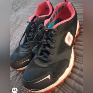 Skechers Sketch Air Women's Walking Running Gym Shoes Navy/Pink 8.5 Preowned